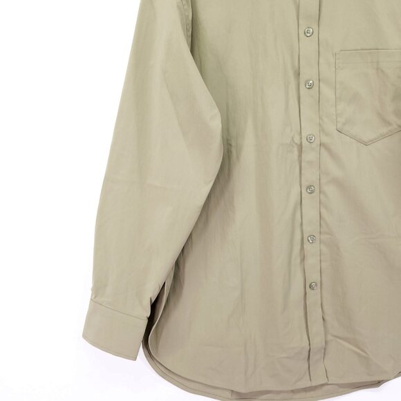 Athleta Midday Relaxed Poplin Performance Button Up Shirt Women's Medium Green - Picture 10 of 16